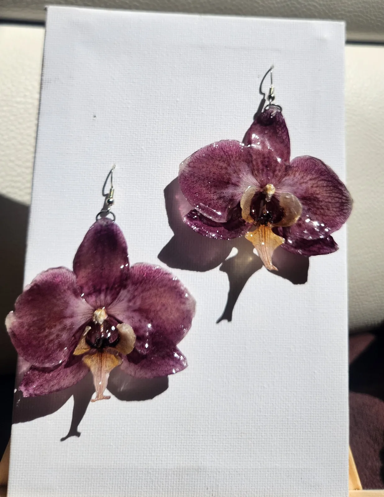 Pendientes Phalaenopsis Morados, foto 1