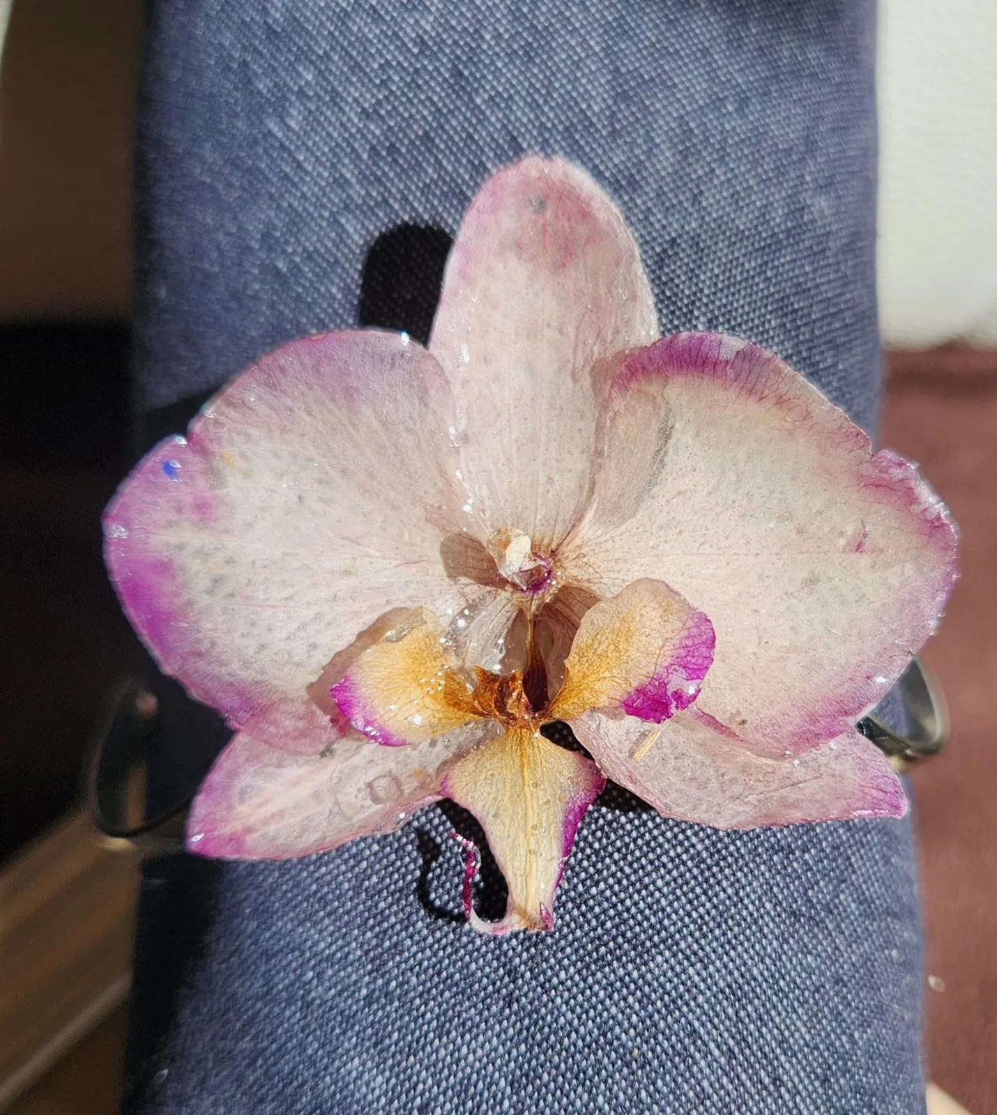 Pulsera Phalaenopsis Borde Lila, foto 1
